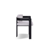 Ex Display - Merari Black Dining Chair - Stone Beige Dining Chair Marri-Core   