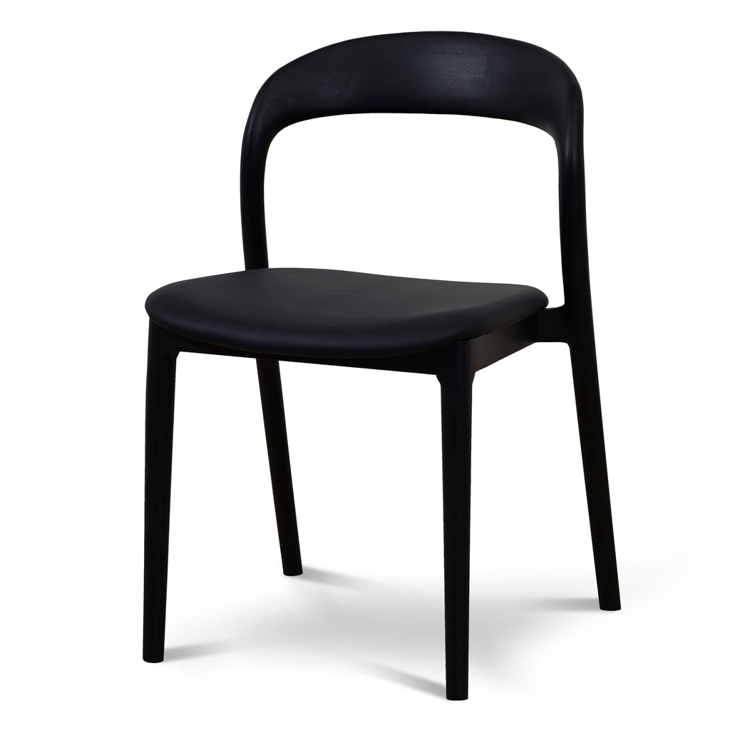 Ex Display - Caspar Dining Chair - Full Black Dining Chair Swady-Core