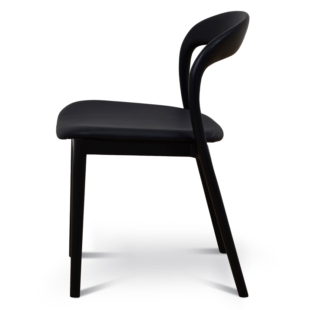 Ex Display - Caspar Dining Chair - Full Black Dining Chair Swady-Core