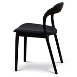 Ex Display - Caspar Dining Chair - Full Black Dining Chair Swady-Core