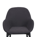 Ex Display - Arias Fabric Dining Chair - Black Dining Chair Swady-Core