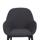 Ex Display - Arias Fabric Dining Chair - Black Dining Chair Swady-Core