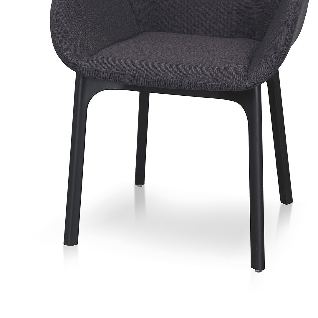 Ex Display - Arias Fabric Dining Chair - Black Dining Chair Swady-Core