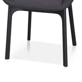 Ex Display - Arias Fabric Dining Chair - Black Dining Chair Swady-Core