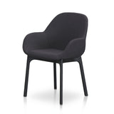 Ex Display - Set of 2 - Arias Fabric Dining Chair - Black Dining Chair Swady-Core