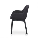 Ex Display - Arias Fabric Dining Chair - Black Dining Chair Swady-Core
