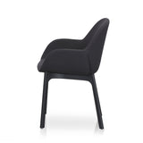 Ex Display - Arias Fabric Dining Chair - Black Dining Chair Swady-Core