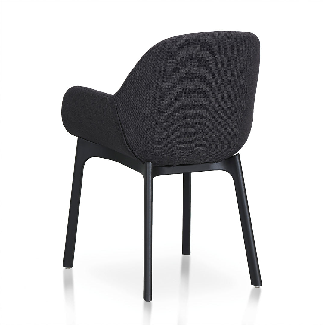 Ex Display - Arias Fabric Dining Chair - Black Dining Chair Swady-Core