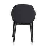 Ex Display - Set of 2 - Arias Fabric Dining Chair - Black Dining Chair Swady-Core
