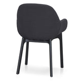 Ex Display - Arias Fabric Dining Chair - Black Dining Chair Swady-Core