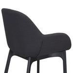 Ex Display - Set of 2 - Arias Fabric Dining Chair - Black Dining Chair Swady-Core