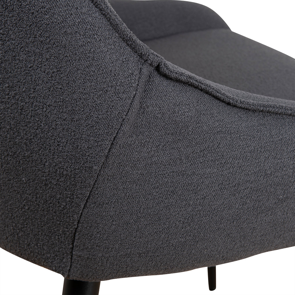 Ex Display - Ruwan Fabric Dining Chair - Charcoal Dining Chair LF-Core
