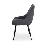 Ex Display - Ruwan Fabric Dining Chair - Charcoal Dining Chair LF-Core