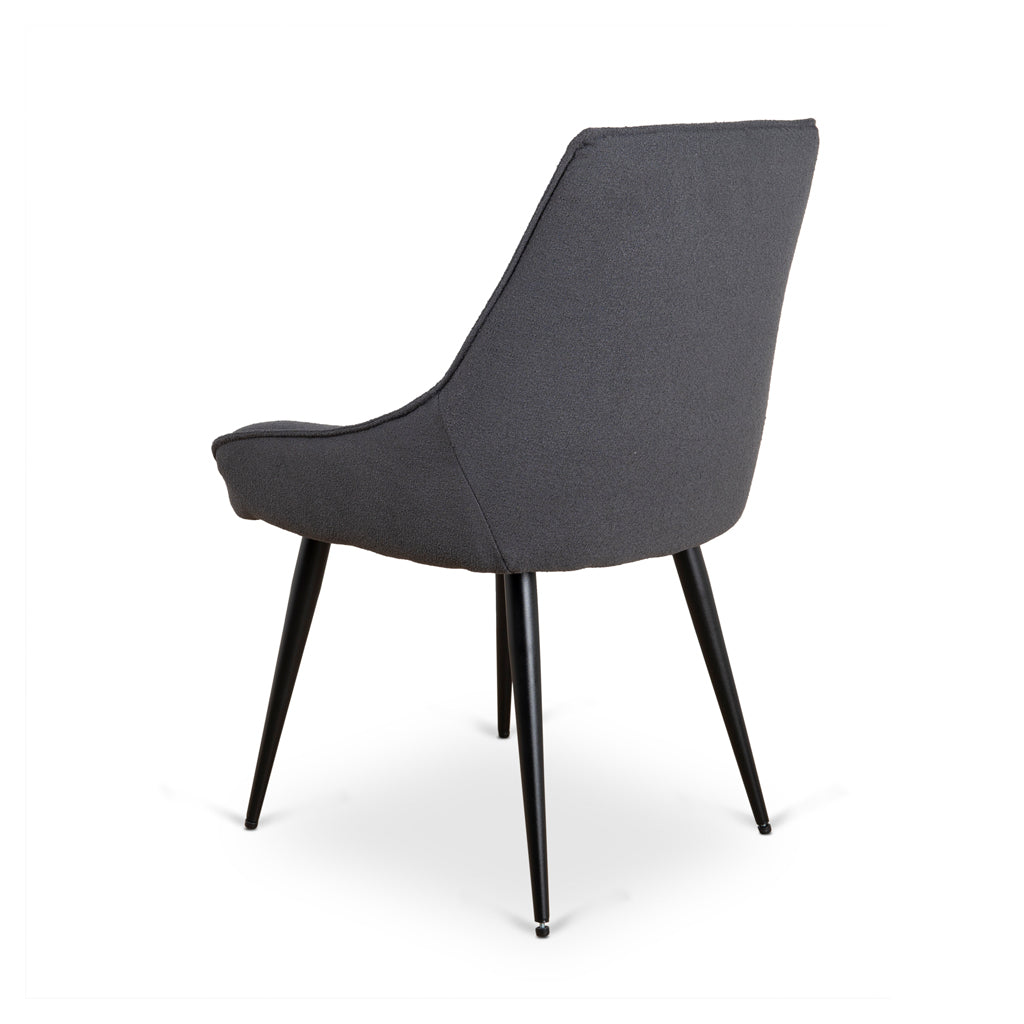 Ex Display - Ruwan Fabric Dining Chair - Charcoal Dining Chair LF-Core