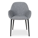 Set of 2 - Lynton Fabric Dining chair - Lava Grey Dining Chair Swady-Core   