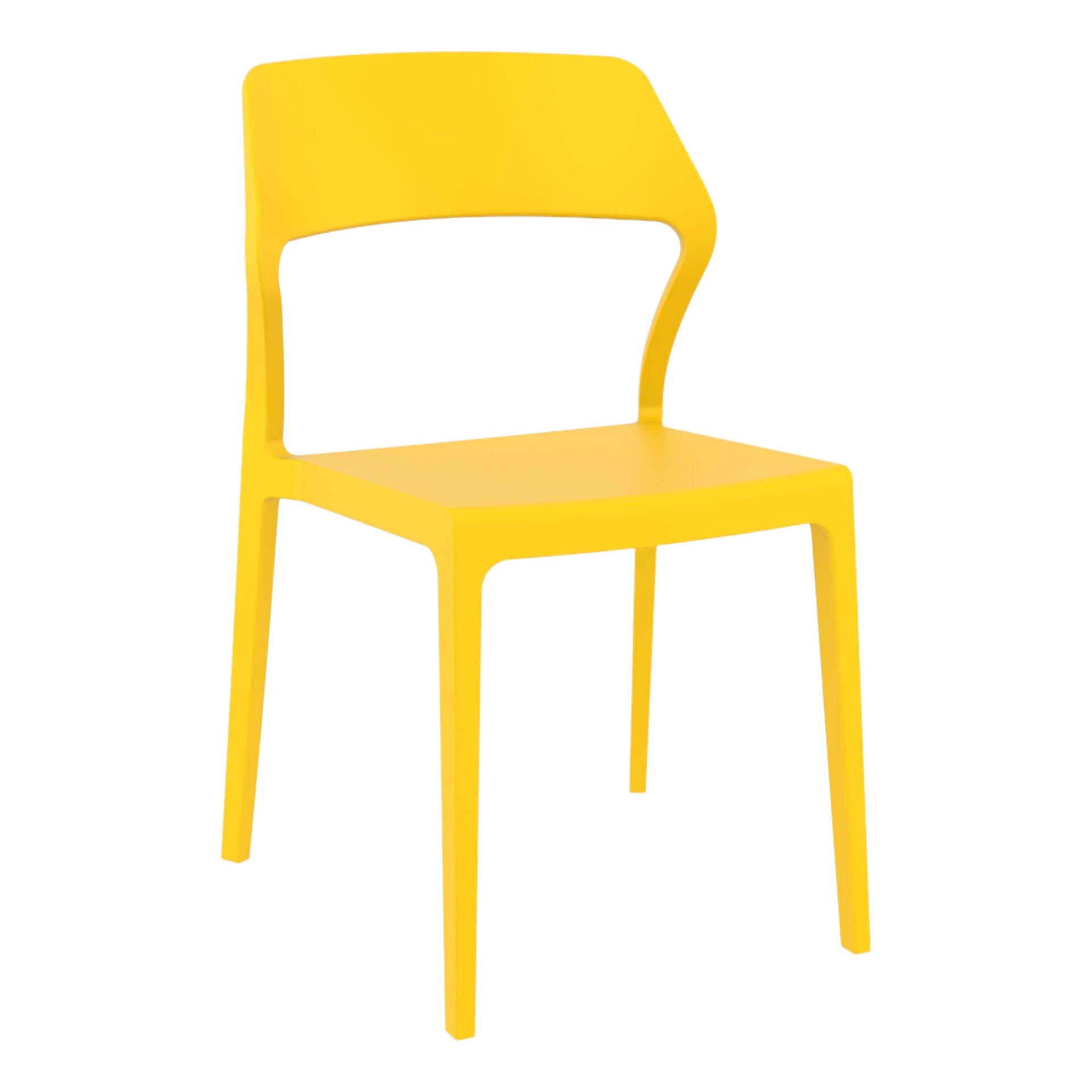 Specter Indoor / Outdoor Dining Chair - Yellow