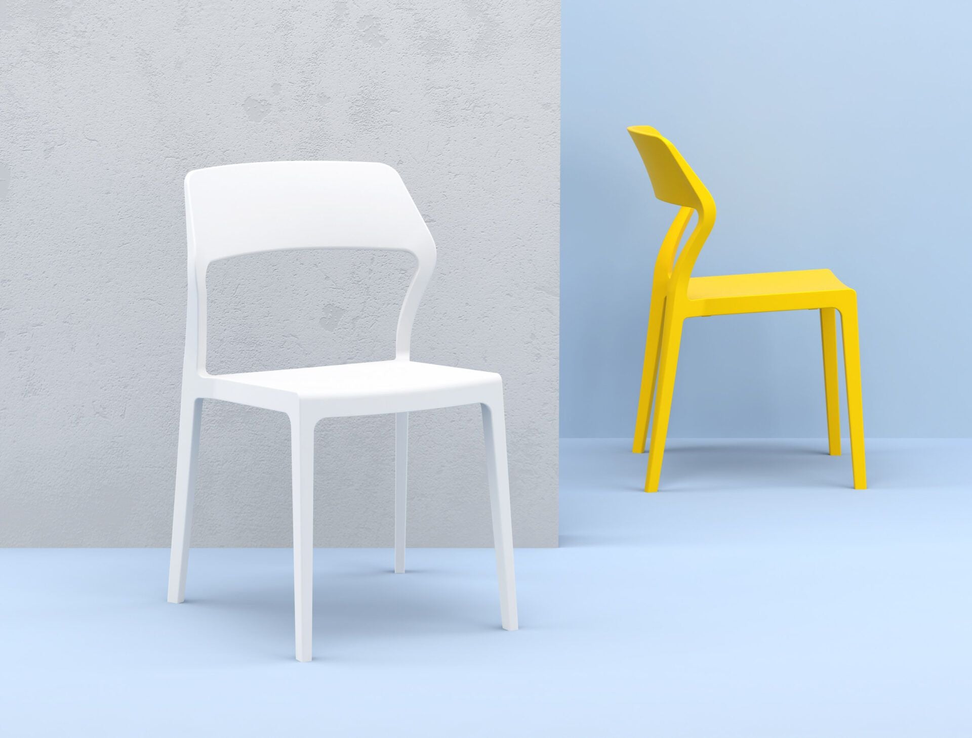 Specter Indoor / Outdoor Dining Chair - Yellow Outdoor Chair Furnlink-Local   