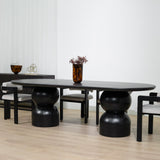 Elemental 2.5m Dining Table - Full Black Dining Table Century-Core