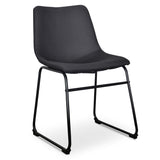Ex Display - Darcy Plywood Industrial Bucket Dining Chair - Black Dining Chair Sendo-Core