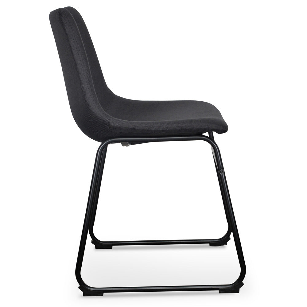 Ex Display - Darcy Plywood Industrial Bucket Dining Chair - Black Dining Chair Sendo-Core