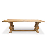 Artica Elm Wood 3m Dining Table - Rustic Natural Dining Table Reclaimed-Core