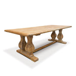 Artica Elm Wood 3m Dining Table - Rustic Natural Dining Table Reclaimed-Core