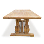 Artica Elm Wood 3m Dining Table - Rustic Natural Dining Table Reclaimed-Core