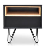 Ex Display - Anthony Bedside Table - Black Bedside Table KD-Core   