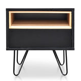 Ex Display - Anthony Bedside Table - Black Bedside Table KD-Core   