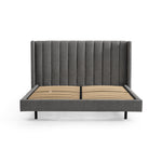 Hillsdale King Bed Frame - Spec Charcoal Bed Frame Ming-Core   