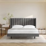 Hillsdale King Bed Frame - Spec Charcoal Bed Frame Ming-Core   