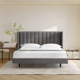 Hillsdale King Bed Frame - Spec Charcoal Bed Frame Ming-Core   