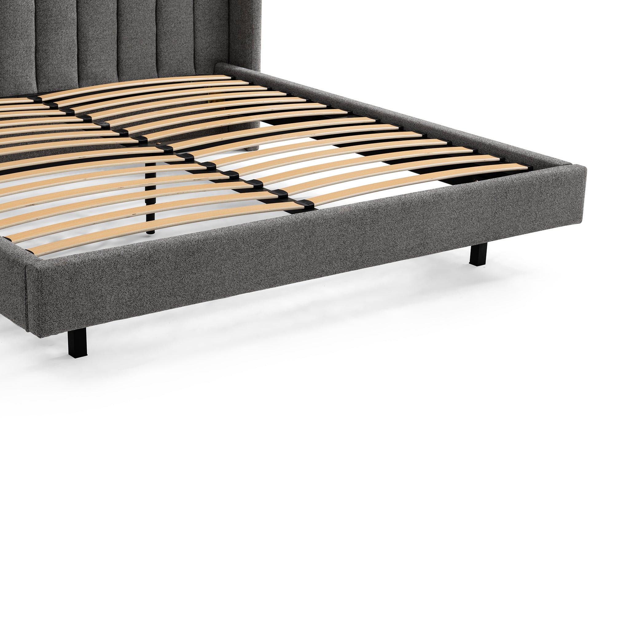 Hillsdale King Bed Frame - Spec Charcoal Bed Frame Ming-Core   