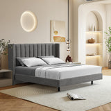 Hillsdale King Bed Frame - Spec Charcoal Bed Frame Ming-Core   