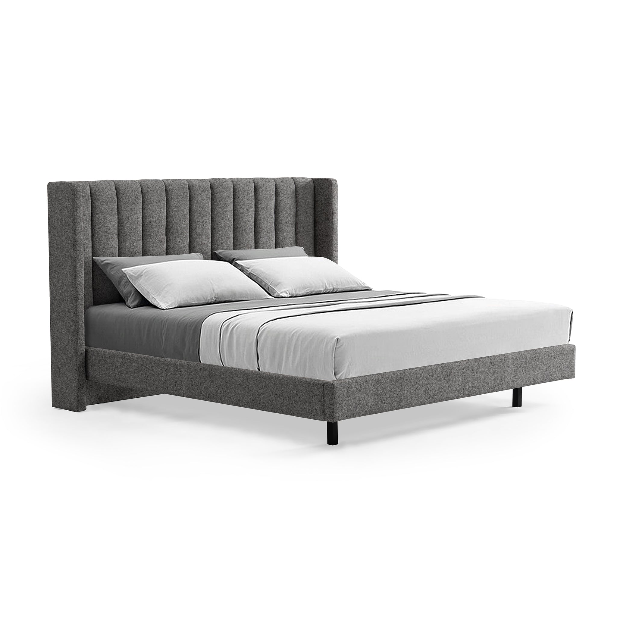 Hillsdale King Bed Frame - Spec Charcoal