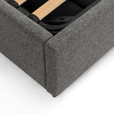 Ralph Wide Base Queen Bed Frame - Spec Charcoal with Storage Bed Frame Ming-Core   