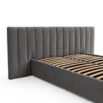 Ralph Wide Base Queen Bed Frame - Spec Charcoal with Storage Bed Frame Ming-Core   