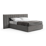 Ralph Wide Base Queen Bed Frame - Spec Charcoal with Storage Bed Frame Ming-Core   