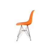 Ex Display - DSR Side Dining Chair - Eames Replica - Eiffel Base - Orange none