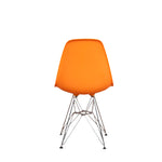 Ex Display - DSR Side Dining Chair - Eames Replica - Eiffel Base - Orange none