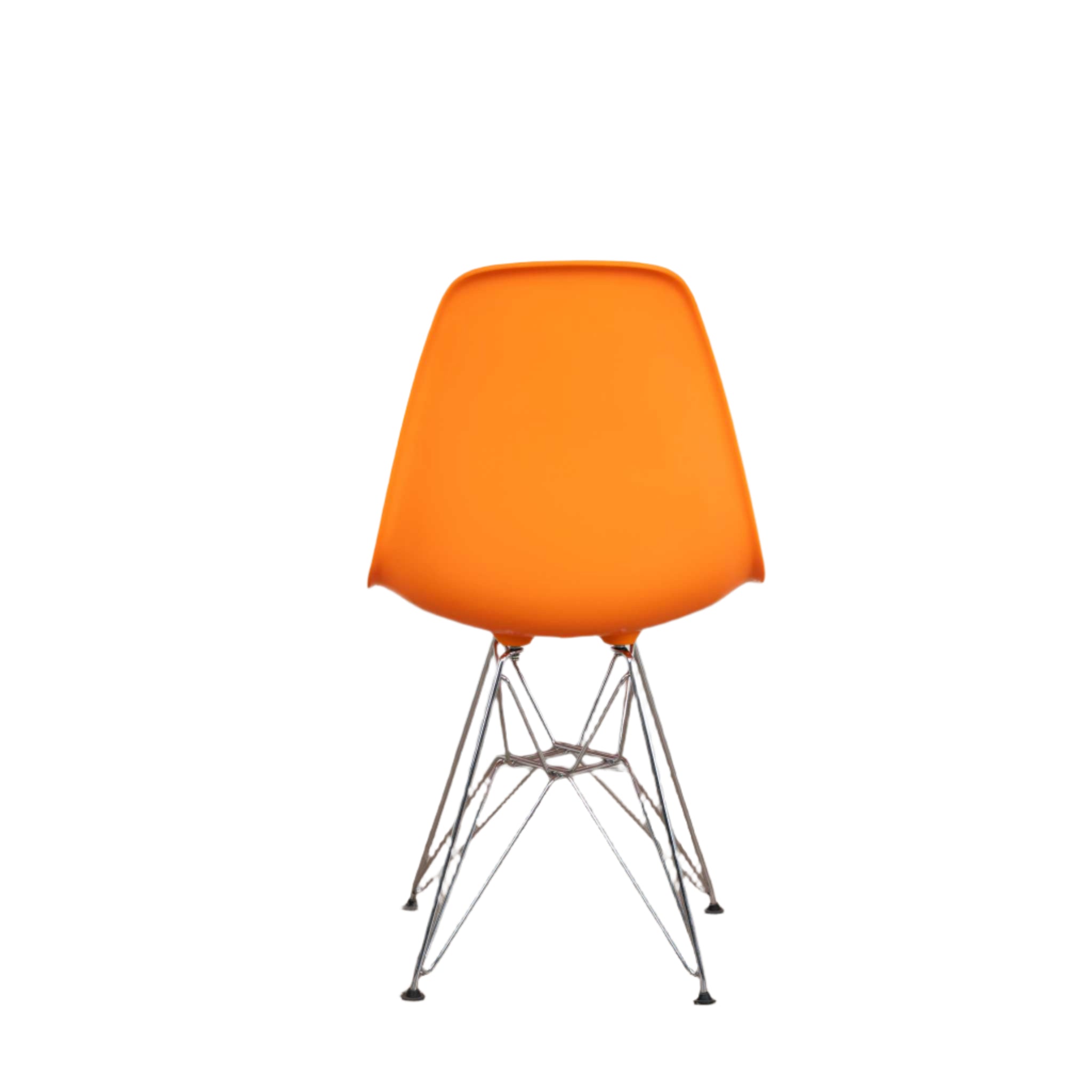 Ex Display - DSR Side Dining Chair - Eames Replica - Eiffel Base - Orange none