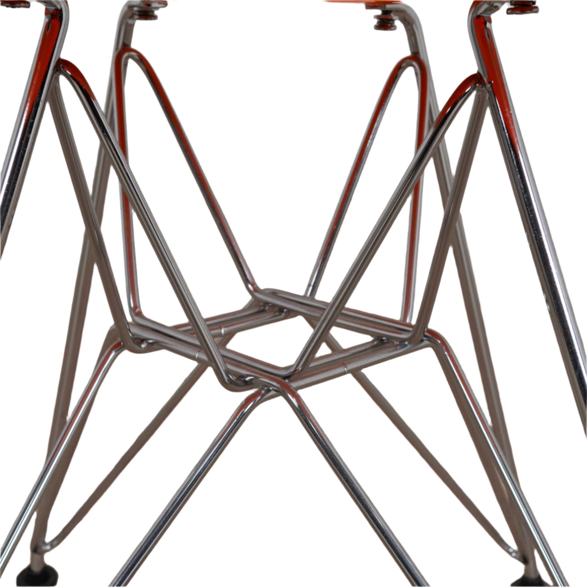 Ex Display - DSR Side Dining Chair - Eames Replica - Eiffel Base - Orange none