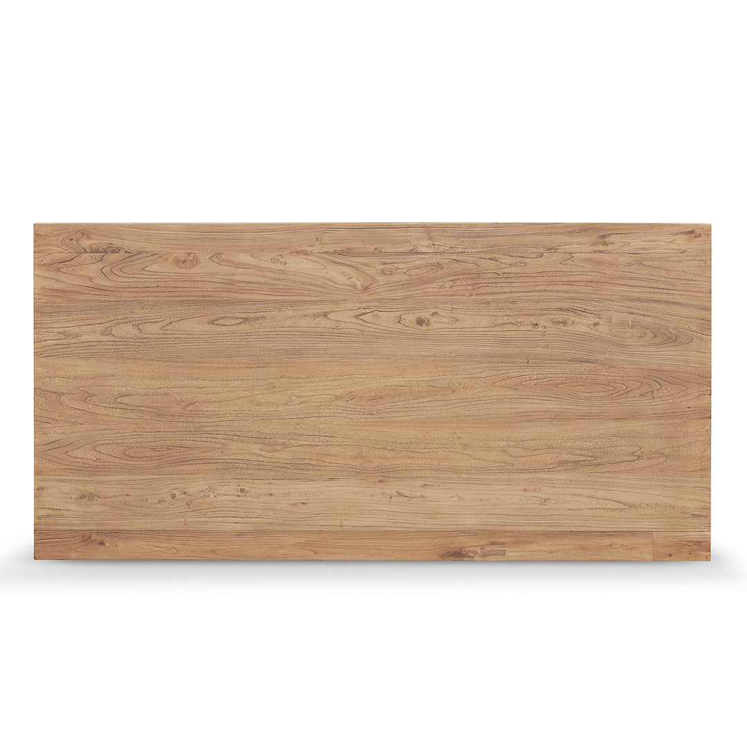 Edwin 1.98m Reclaimed Elm Wood Dining Table Dining Table Reclaimed-Core   