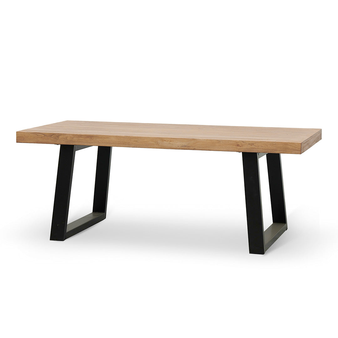 Ex Display - Edwin 1.98m Reclaimed Elm Wood Dining Table