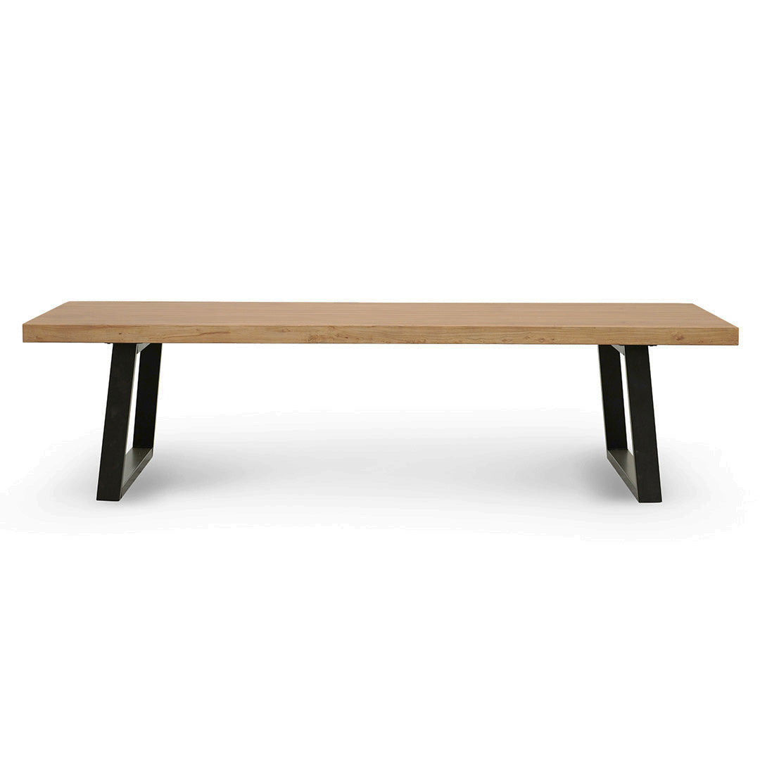 Ex Display - Edwin 3m Reclaimed Elm Dining Table - Natural Dining Table Reclaimed-Core