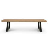 Ex Display - Edwin 3m Reclaimed Elm Dining Table - Natural Dining Table Reclaimed-Core