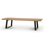 Ex Display - Edwin 3m Reclaimed Elm Dining Table - Natural Dining Table Reclaimed-Core