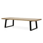 Ex Display - Edwin 3m Reclaimed Elm Dining Table - Natural Dining Table Reclaimed-Core
