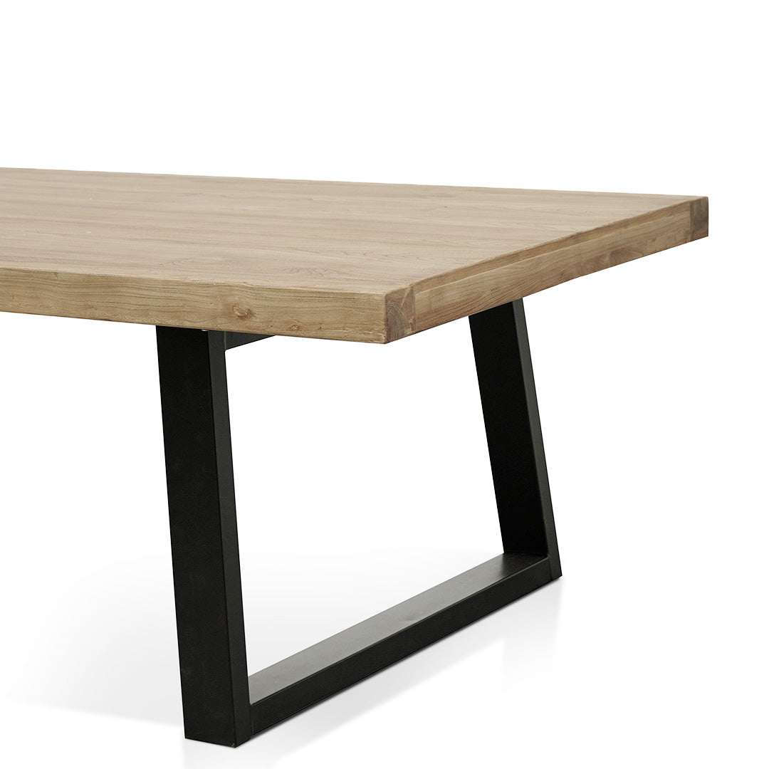 Ex Display - Edwin 3m Reclaimed Elm Dining Table - Natural Dining Table Reclaimed-Core