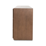 Despina 6 Drawer Wooden Chest - Walnut Drawer Nicki-Core   